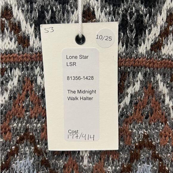 Mother Brown Midnight Walk Lone Star Halter Crop Top Sweater Skirt Set S NEW Tag - Picture 7 of 16